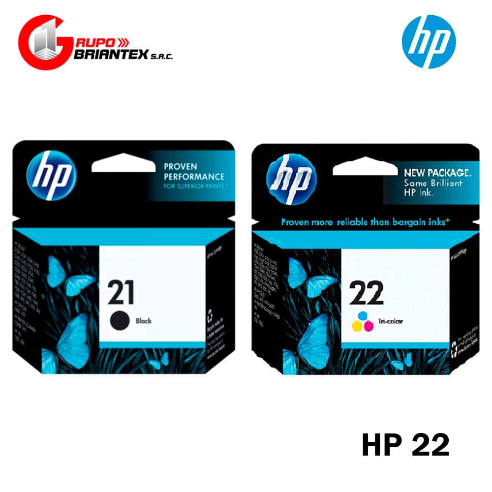 kit tinta hp 21 negro y 22 tricolor kit tinta hp 21 negro y 22 tricolor original 1410/ D1560/ F380/Oj5610/4355
