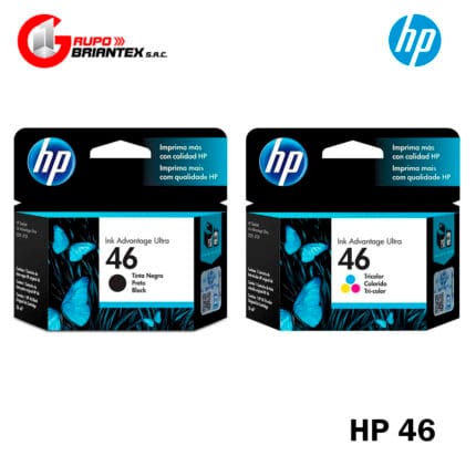 kit tinta hp 46 original 2020hc, 2520hc 2029, 2529, 4729