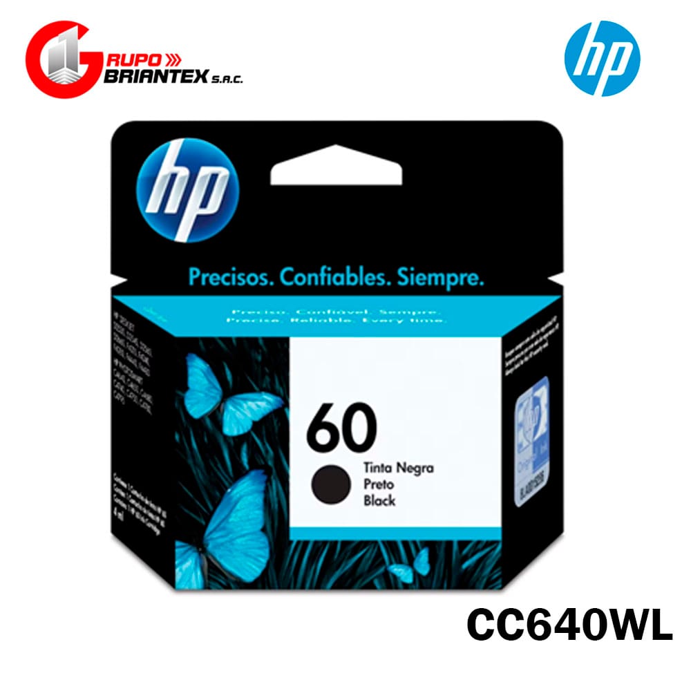 tinta hp 60 negro original tinta hp 60 negro original cc640wl D1660, D2530, D2545, D2560, D2660