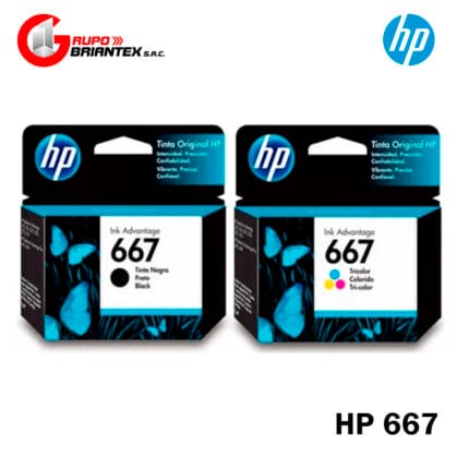 kit de tinta hp 667 original 2335, 2336, 2337, 2338, 2374