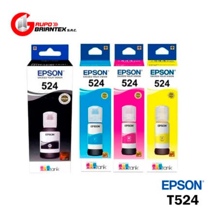 kit tinta epson 524 original L15150, L15160, L6580