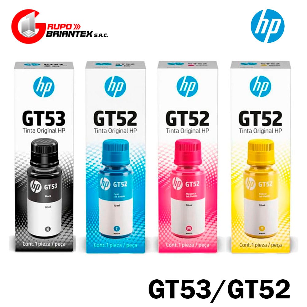 kit tinta hp gt52 y gt53 kit tinta hp gt52 y gt53 original 315/5800