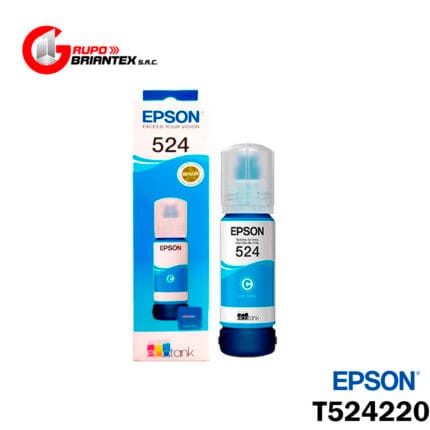 tinta epson t524220 cyan original L6580, L15150, L15160