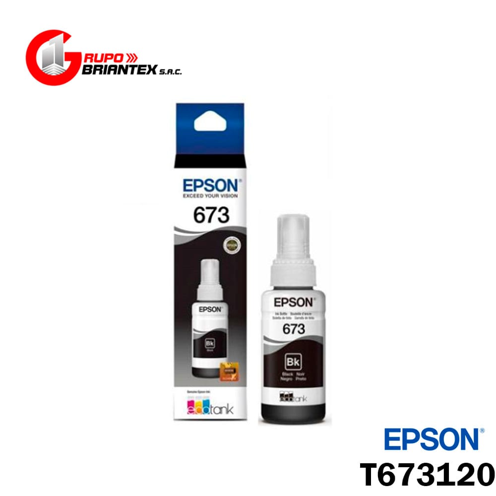 tinta epson 673 negro tinta epson t673120 negro original L800, L805, L850, L1800