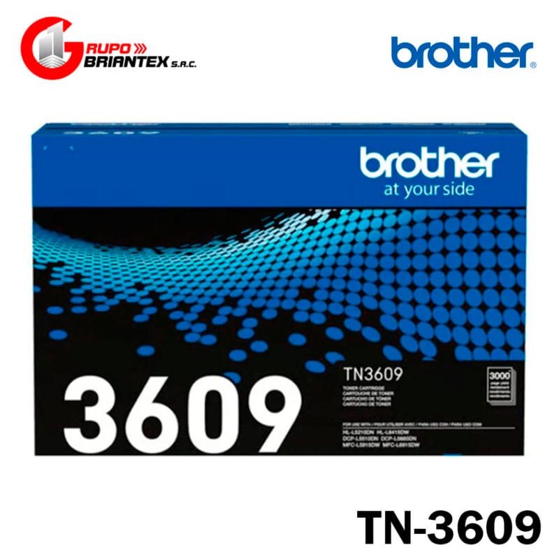 toner brother tn-3609 negro original DCP-L5510DN, DCP-L5660DN, MFC-L5915DW, MFC-L6915DW, HL-L5210DN, HL-L6415DW