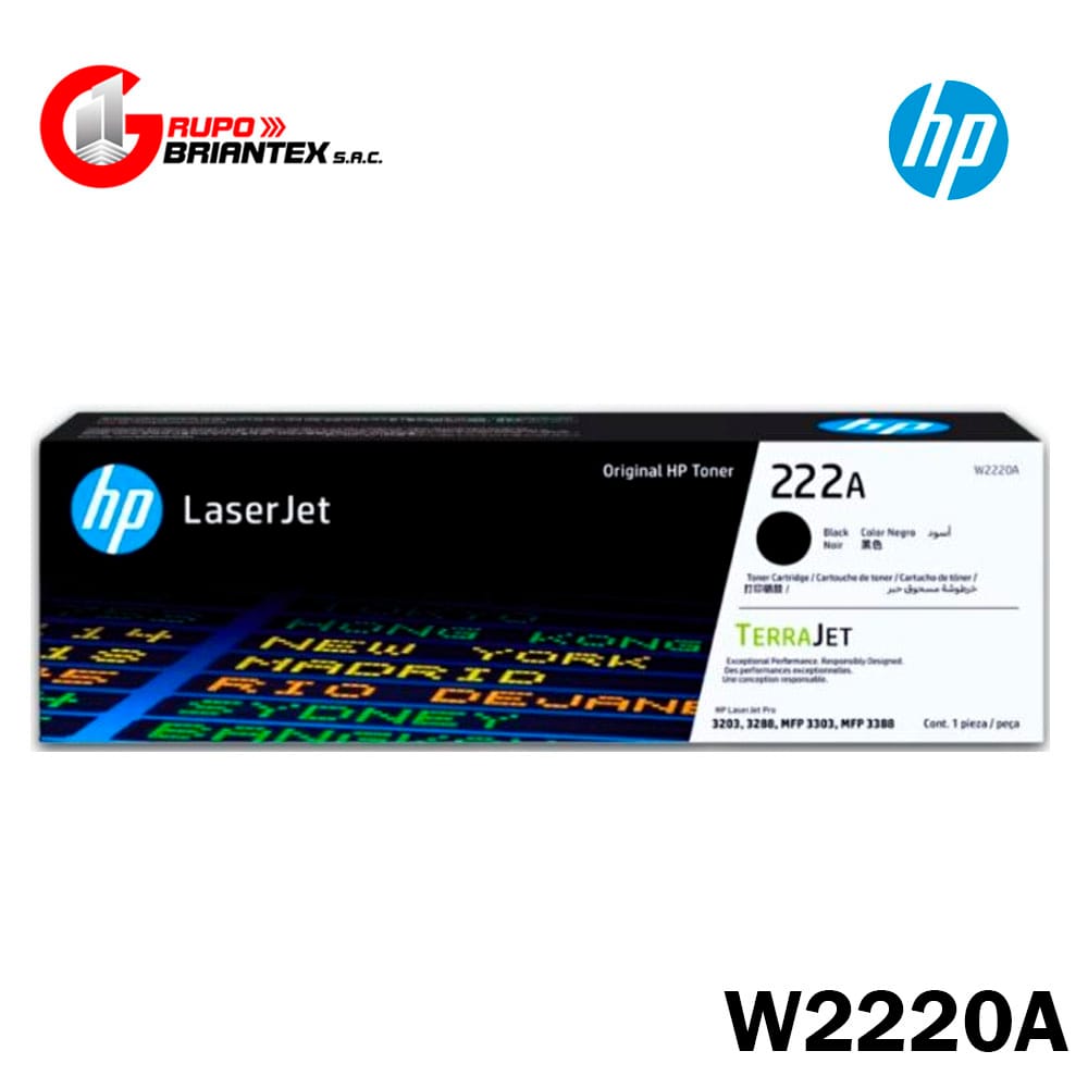 toner hp 222a negro toner hp 222a negro original hp LaserJet Pro 3201/3204/3288/3303/3388