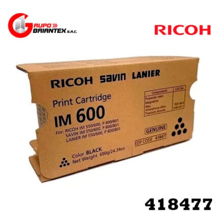 Toner Ricoh 418477 IM 550F/IM 600 Negro Original