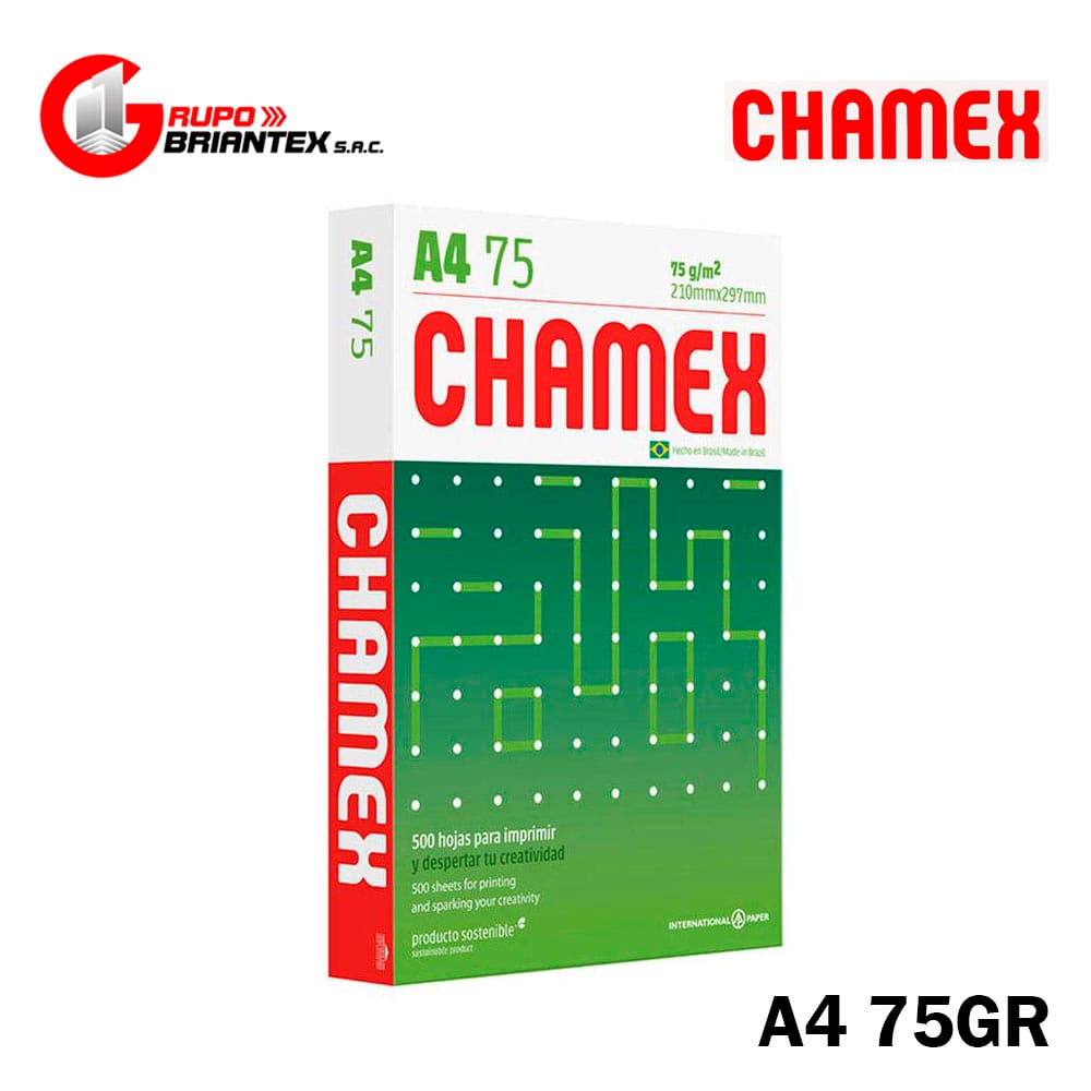 papel bond chamex papel bond chamex 75gr a4