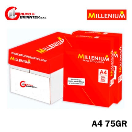 papel bond millenium 75gr caja