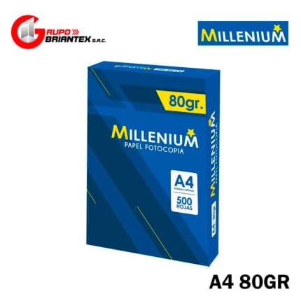 papel bond millenium 80gr a4