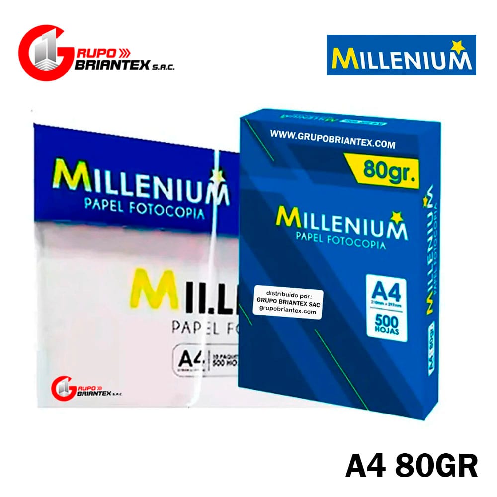 papel bond millenium papel bond millenium 80gr caja