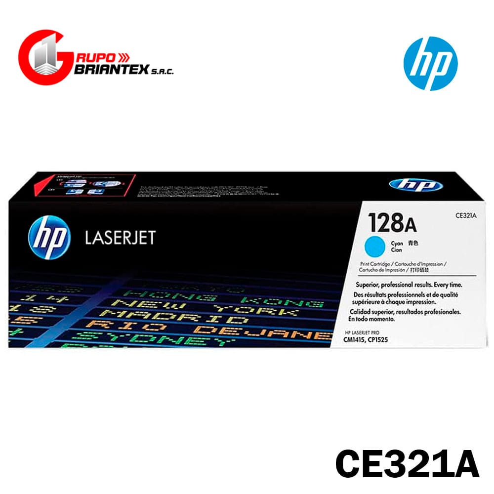 toner hp 128a cyan toner hp 128a cyan original Hp Laserjet Serie Cm1415/Cp1525