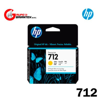 cartucho de tinta hp 712a yellow