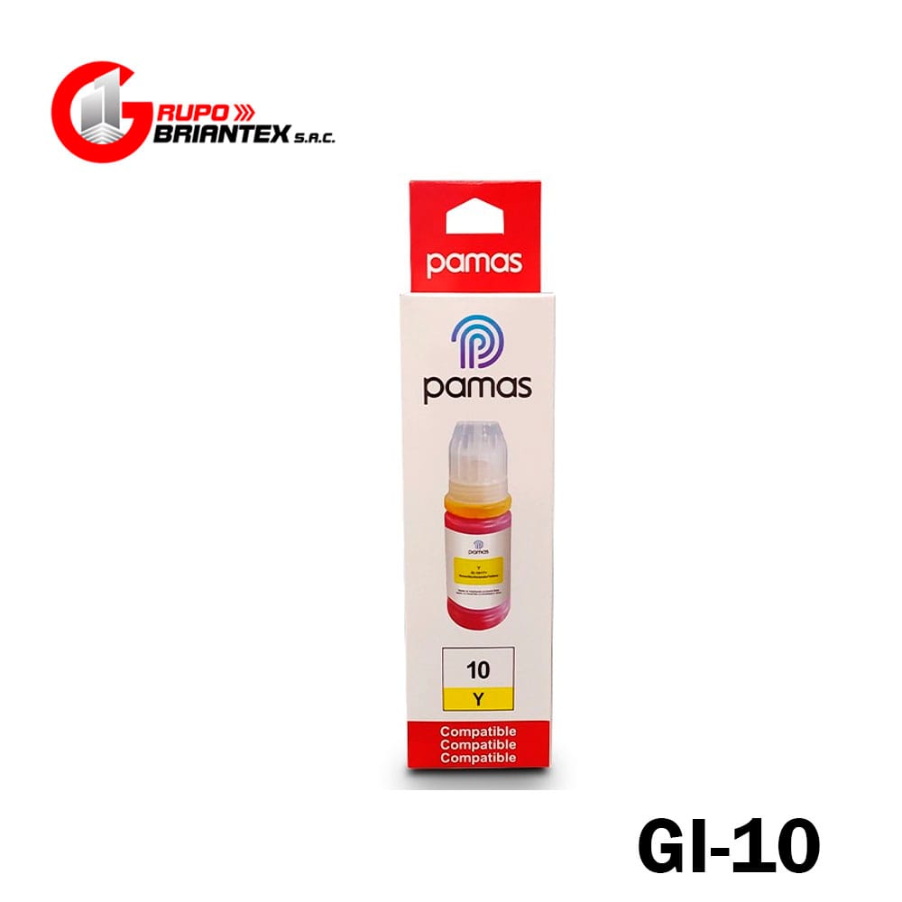tinta compatible canon gi-10 yellow tinta compatible canon gi-10 yellow