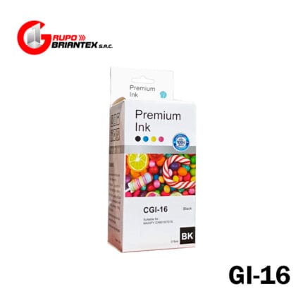 tinta compatible canon gi-16 negro