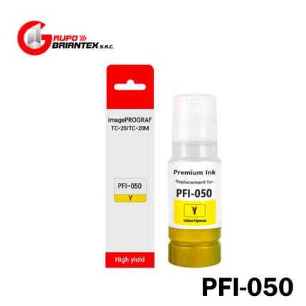 tinta compatible canon pfi-050 yellow