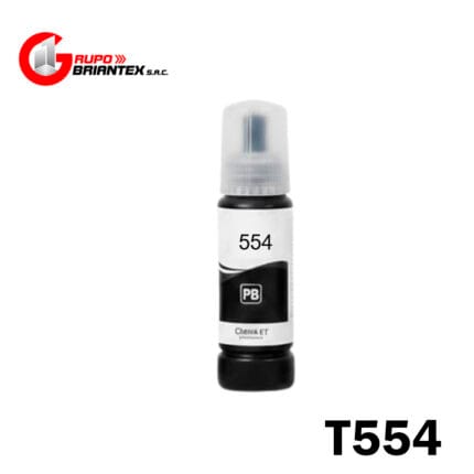 tinta compatible epson 554 negro foto