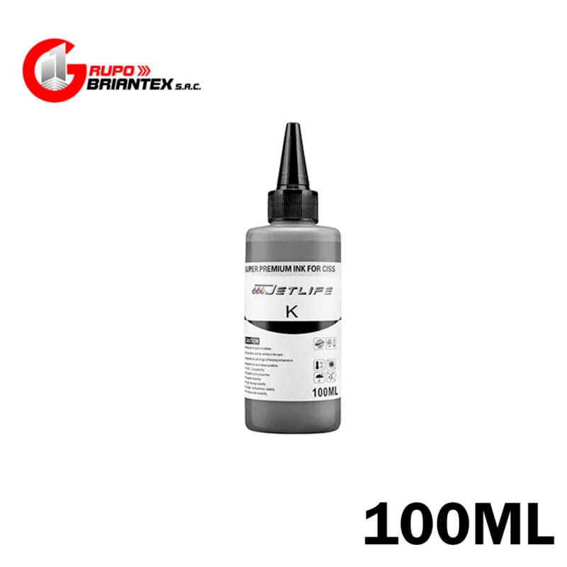 tinta compatible jetlife negro 100ml