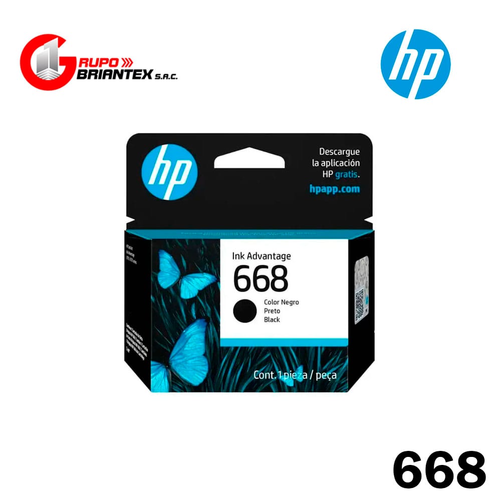 cartucho de tinta hp 668 negro cartucho de tinta hp 668 negro