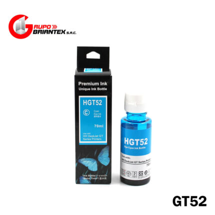 tinta compatible hp gt52 cyan